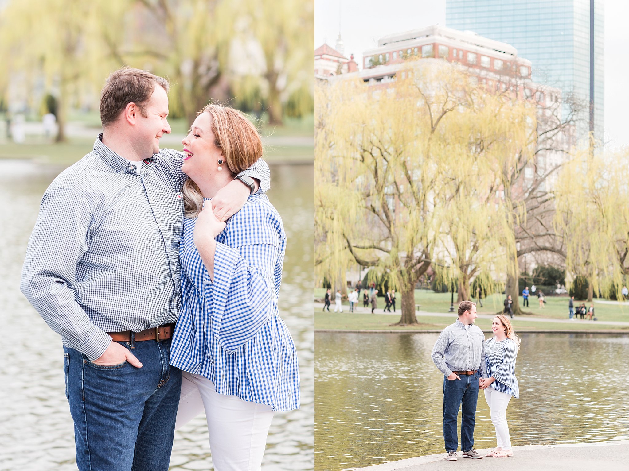 Downtown Boston Spring Engagement Session
